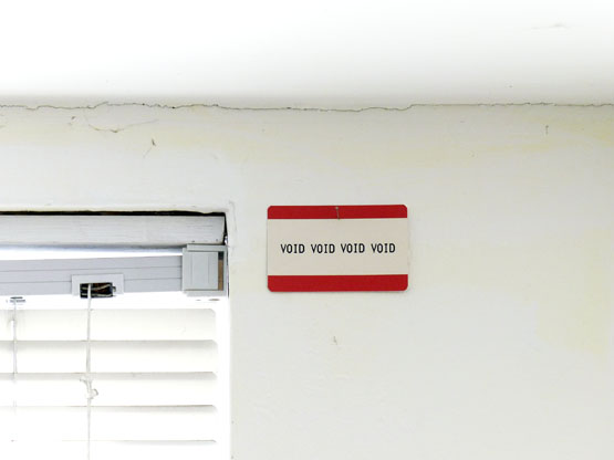 Philip Bradshaw, Installation view, Open Studio 2014, Void Ticket